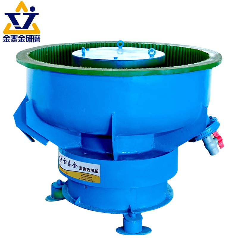 The image shows a blue vibrating screen with a white background and a logo at the top left corner. It is a vibrating sieve machine for sale.