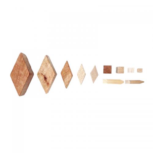 Wooden tumbling media
